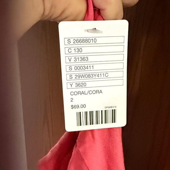 NEW Kimichi blue NWT WOMANS CORAL PINK DRESS - Picture 3 of 3